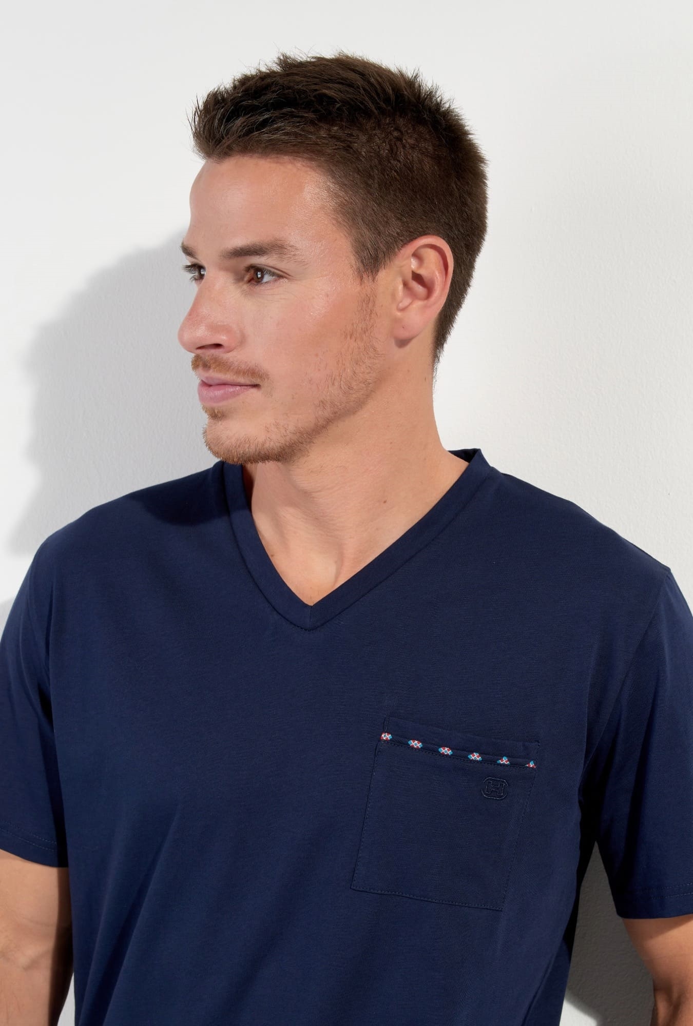Nuit & Homewear Pyjama et Pyjacourt imprimé marine 402835 – Image 2