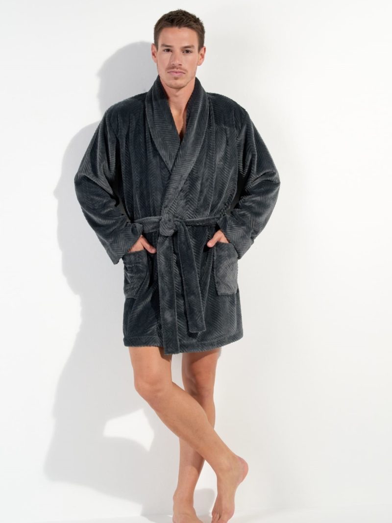 Nuit & Homewear Robe de Chambre et Peignoir gris 402878