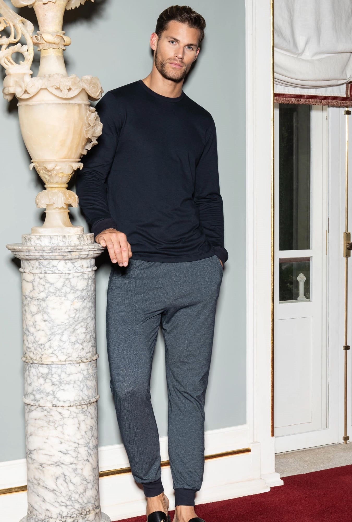 Nuit & Homewear Pyjama et Pyjacourt bleu marine im1551m80