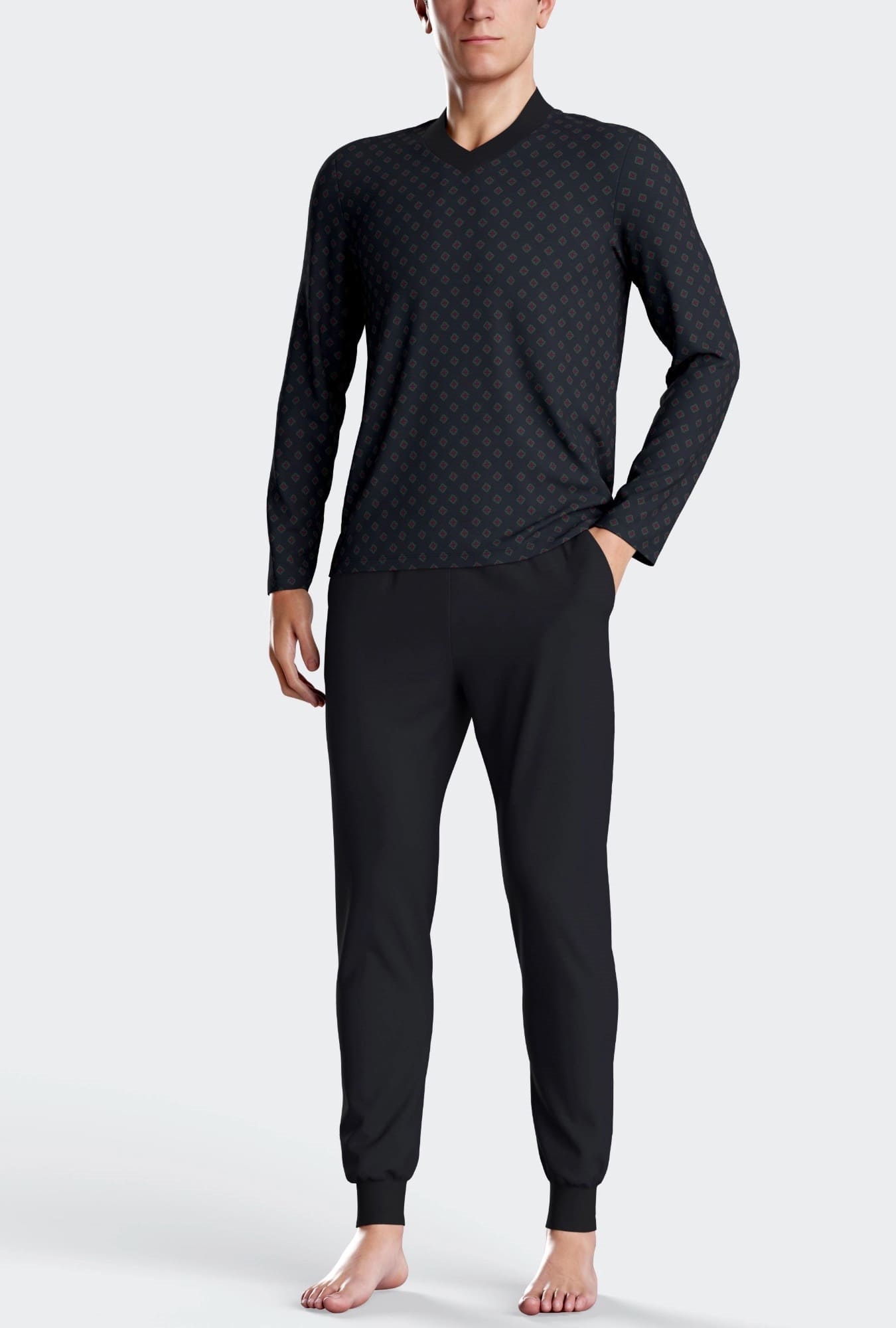 Nuit & Homewear Pyjama et Pyjacourt bleu marine im1552m86 – Image 2