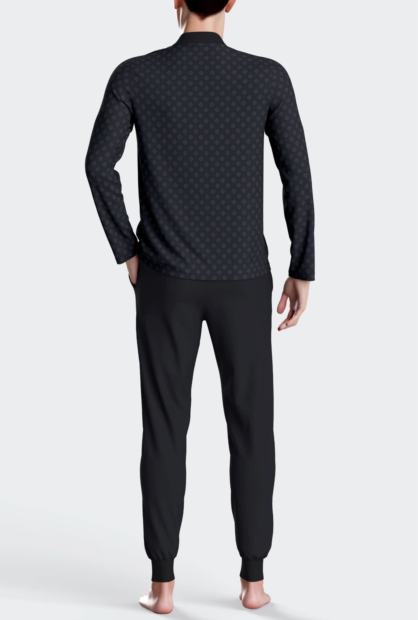 Nuit & Homewear Pyjama et Pyjacourt bleu marine im1552m86 – Image 3