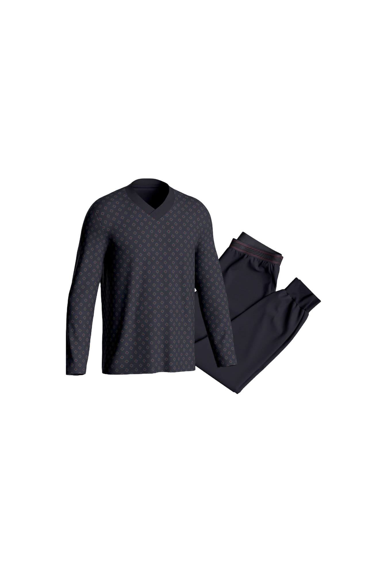 Nuit & Homewear Pyjama et Pyjacourt bleu marine im1552m86 – Image 4
