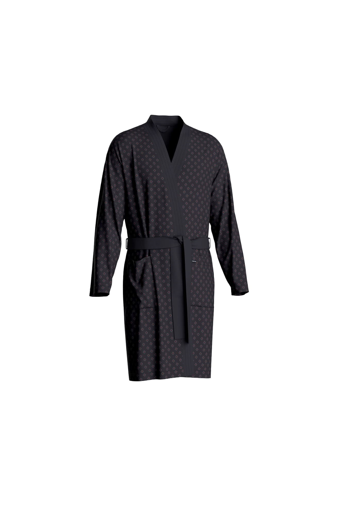 Nuit & Homewear Robe de Chambre et Peignoir bleu marine imprimé im1641m86 – Image 3