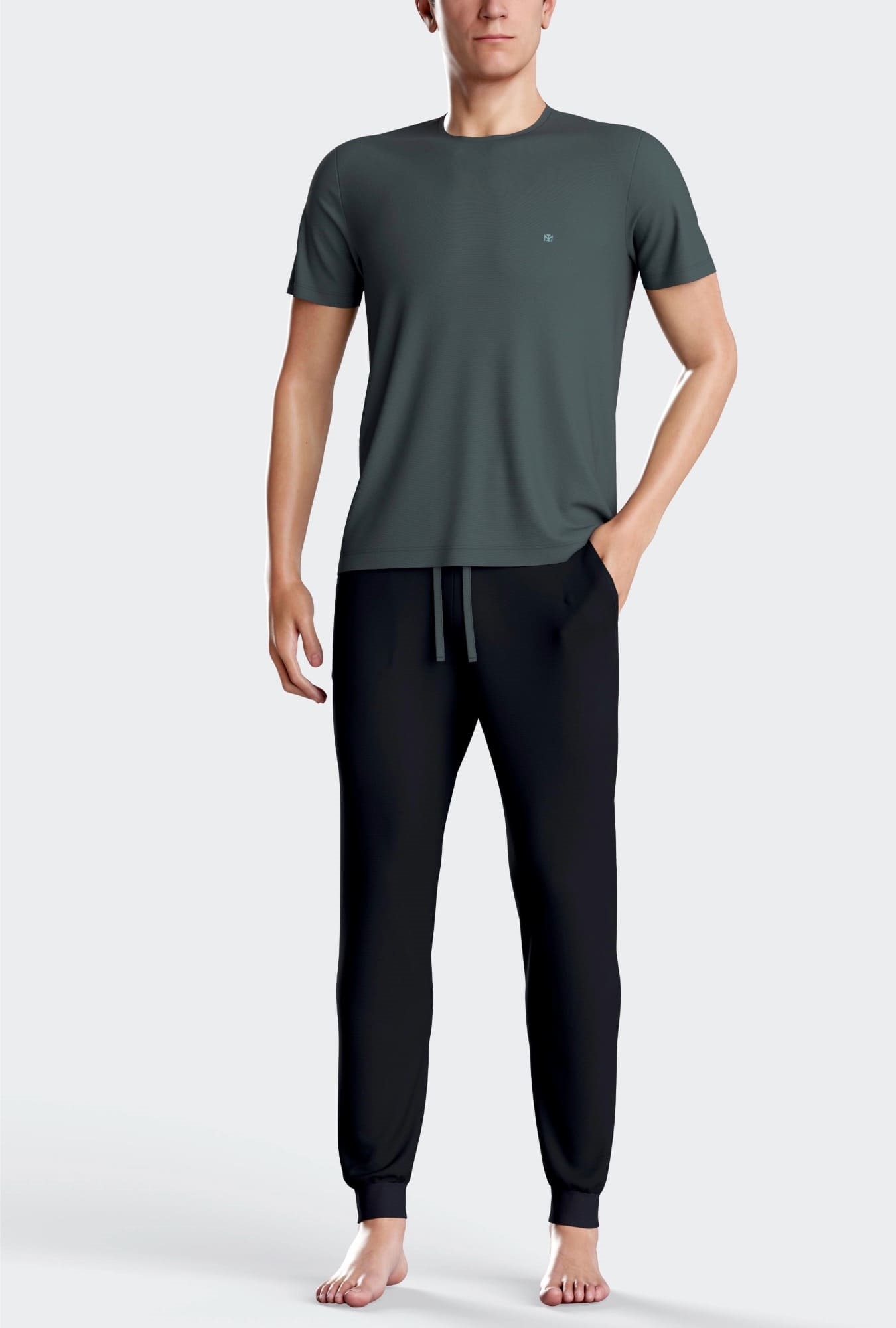 Nuit & Homewear Pyjama et Pyjacourt gris im1561l78
