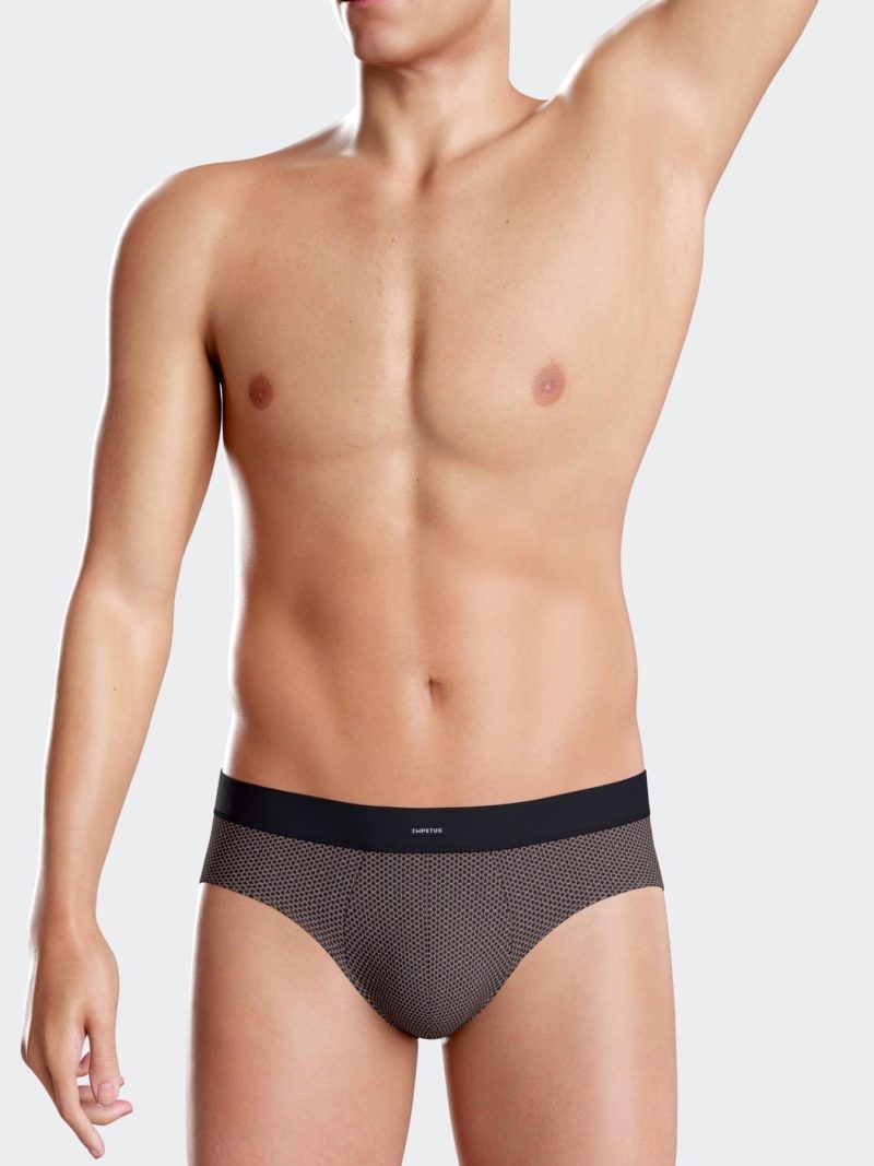 Les dessous Slip marron + noir im1123m78p2