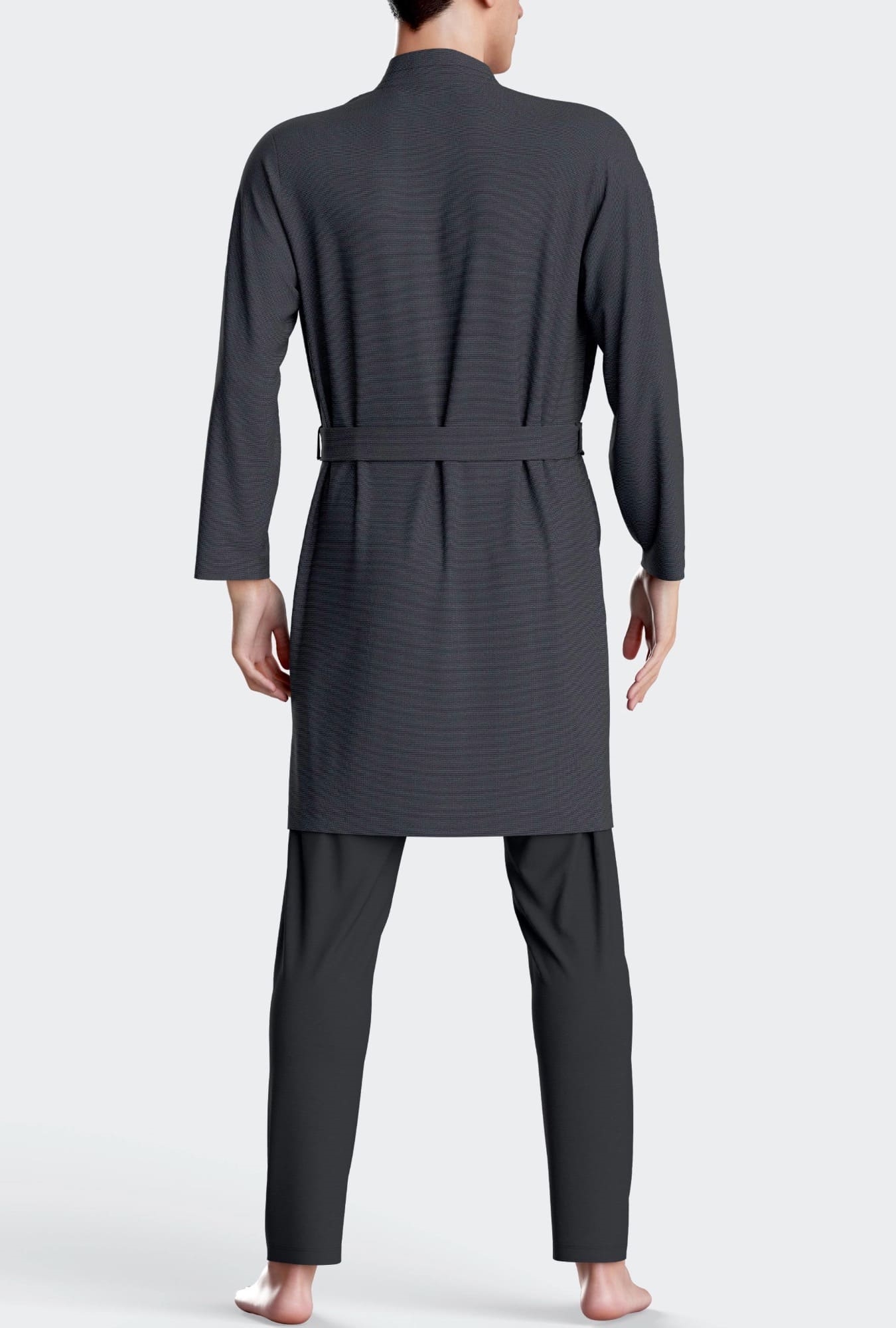 Nuit & Homewear Robe de Chambre et Peignoir bleu marine im1641m80 – Image 2