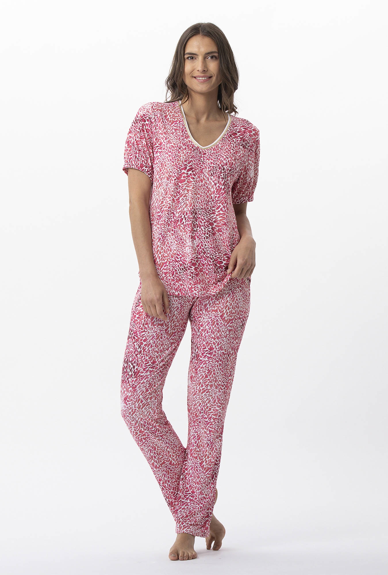 Nuit & Homewear Pyjama / Pyjacourt fraise c713cpy