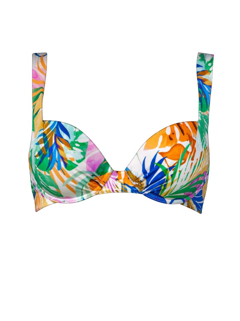 Bain Maillot Push Up et coque 681 white tropics 5910
