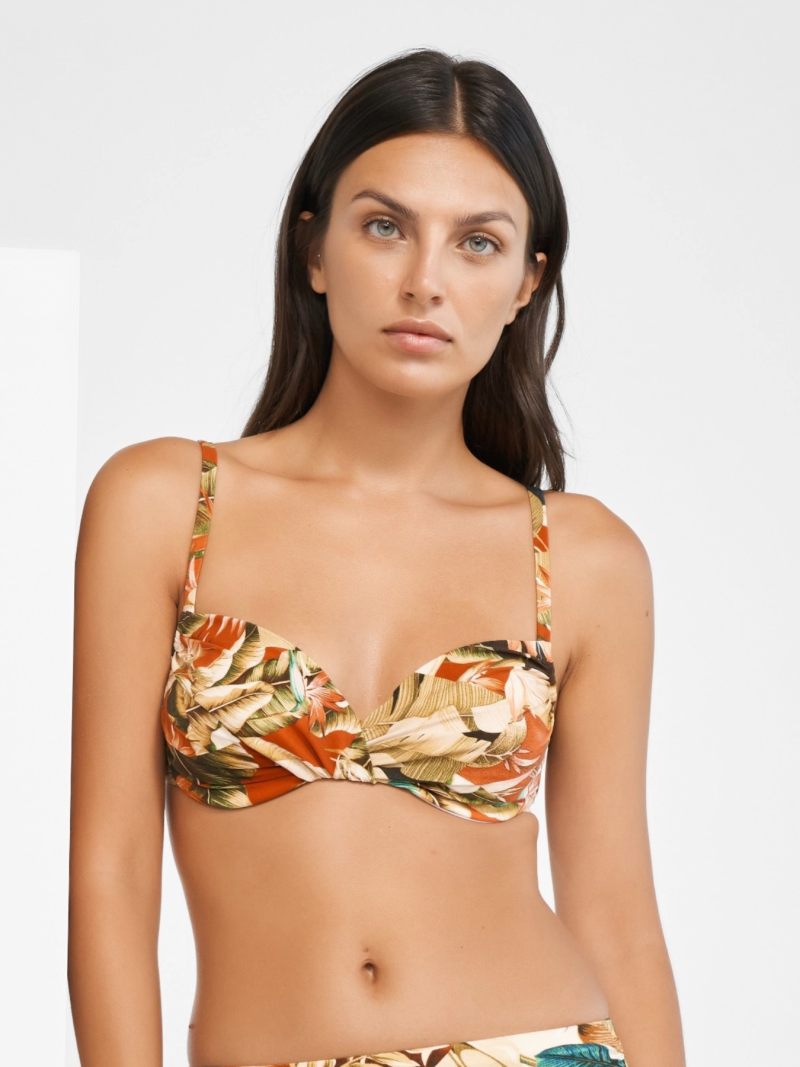 Bain Maillot Armatures 507 sepia leaves 5520