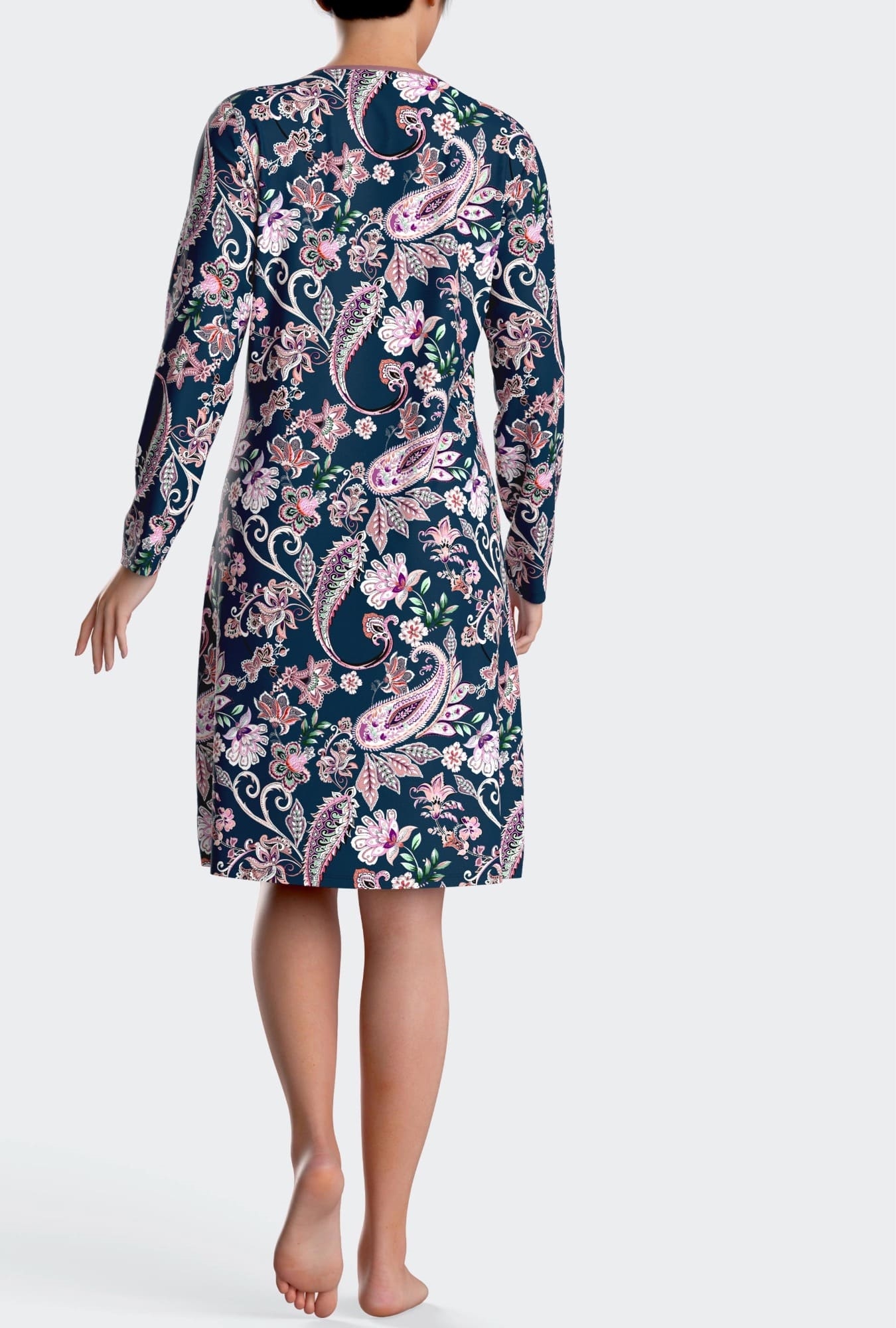 Nuit & Homewear Chemise de nuit bleu rose im8662n11 – Image 2