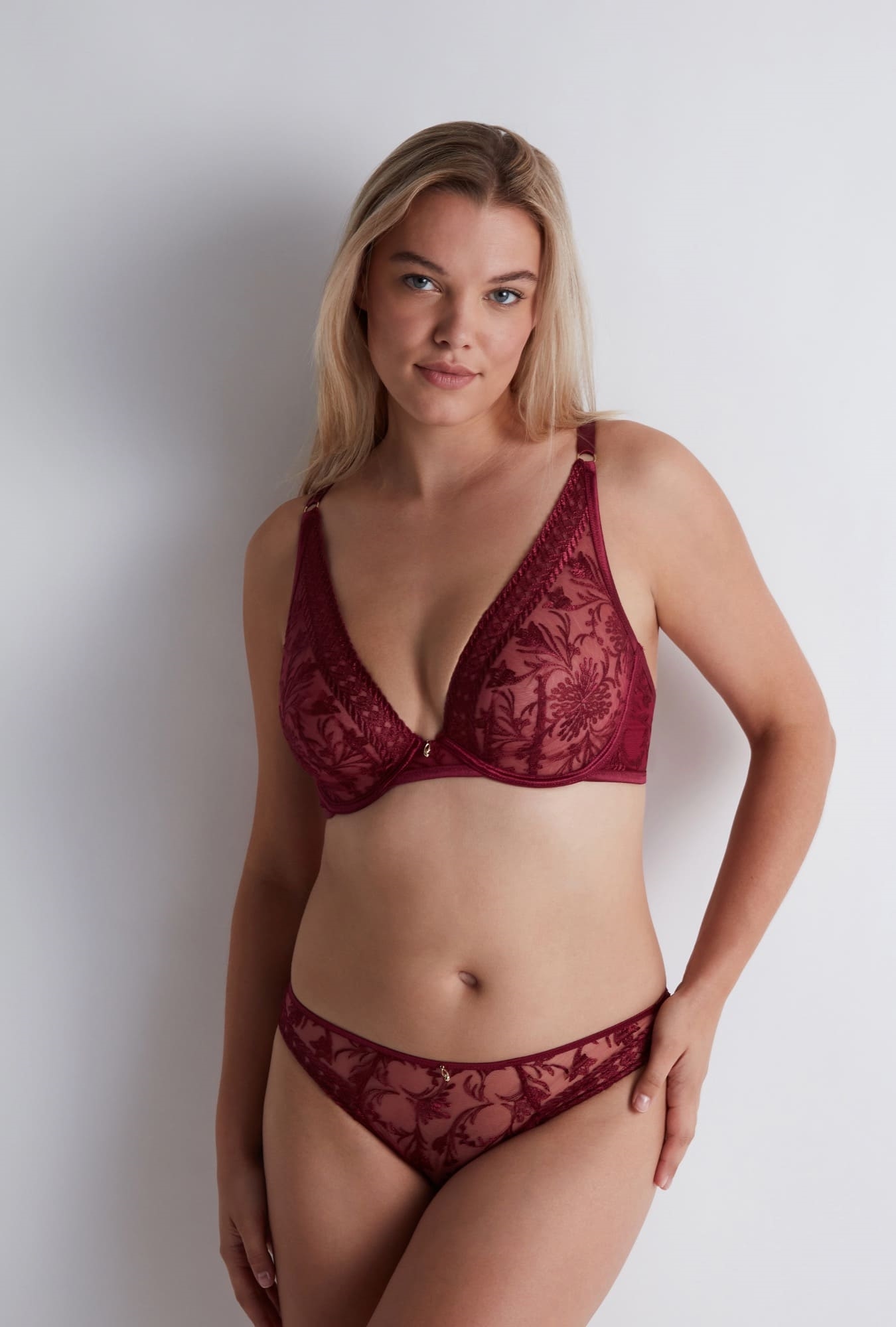 Soutiens-Gorge Triangle crimson red 2dn12 – Image 6