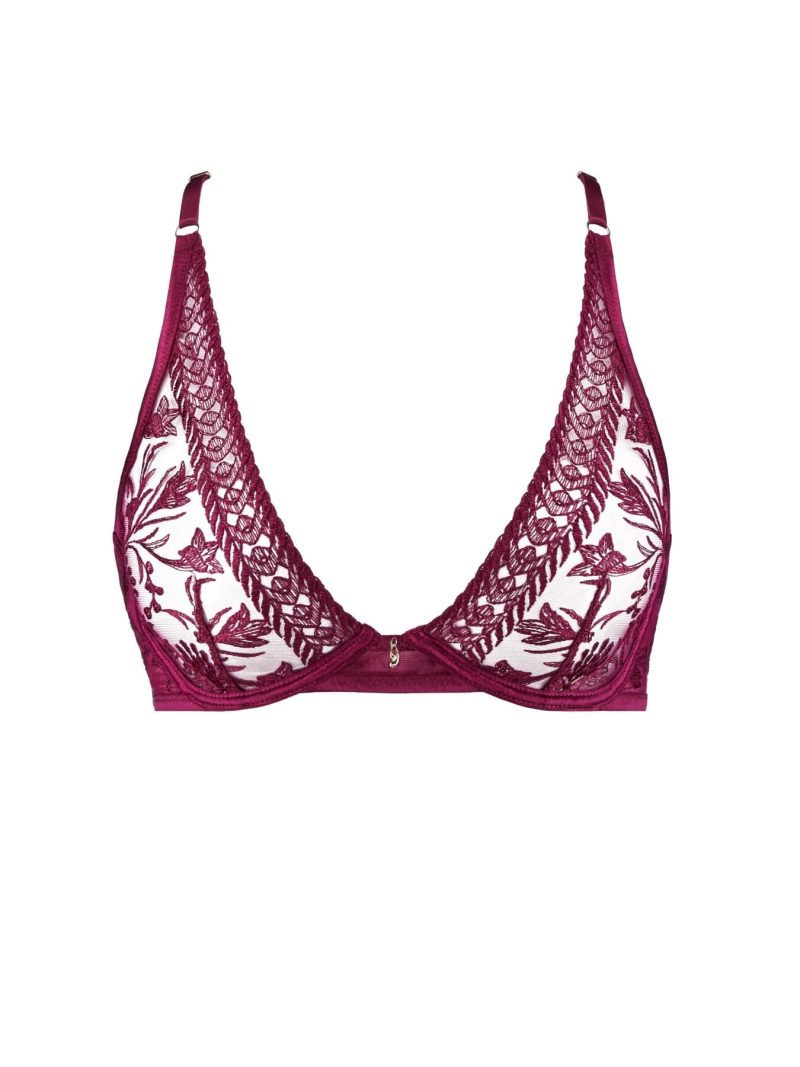 Soutiens-Gorge Triangle crimson red 2dn12