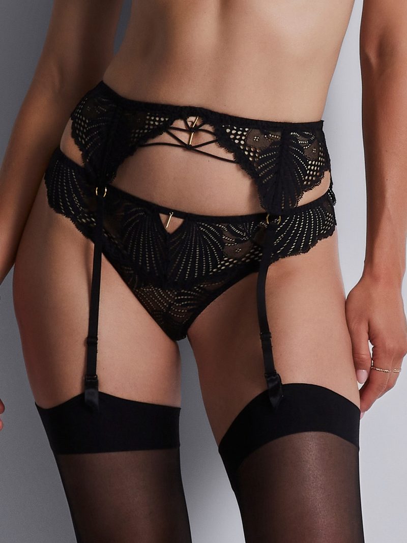 Lingerie Fine Porte-Jarretelles noir 2a50