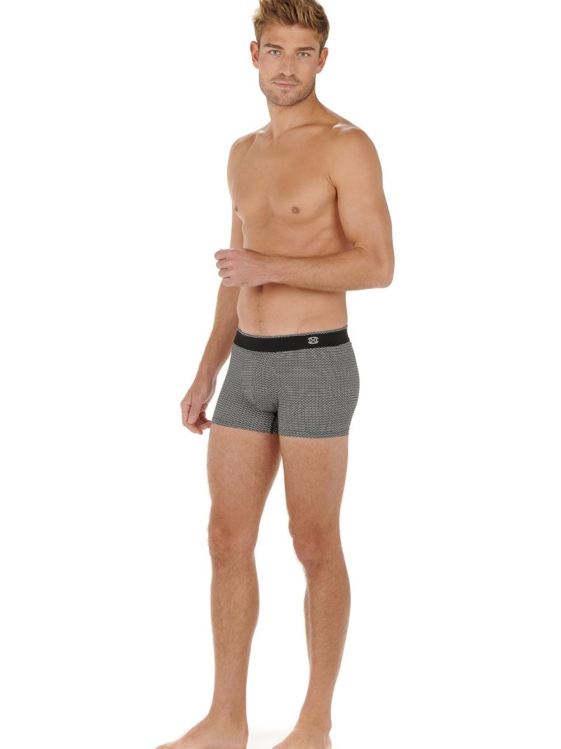 Les dessous Boxer noir imprimé 402630