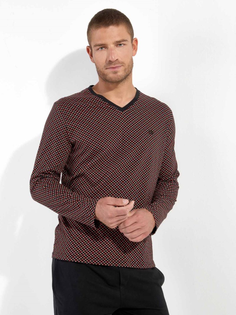 Nuit & Homewear Pyjama et Pyjacourt noir imprimé 402672