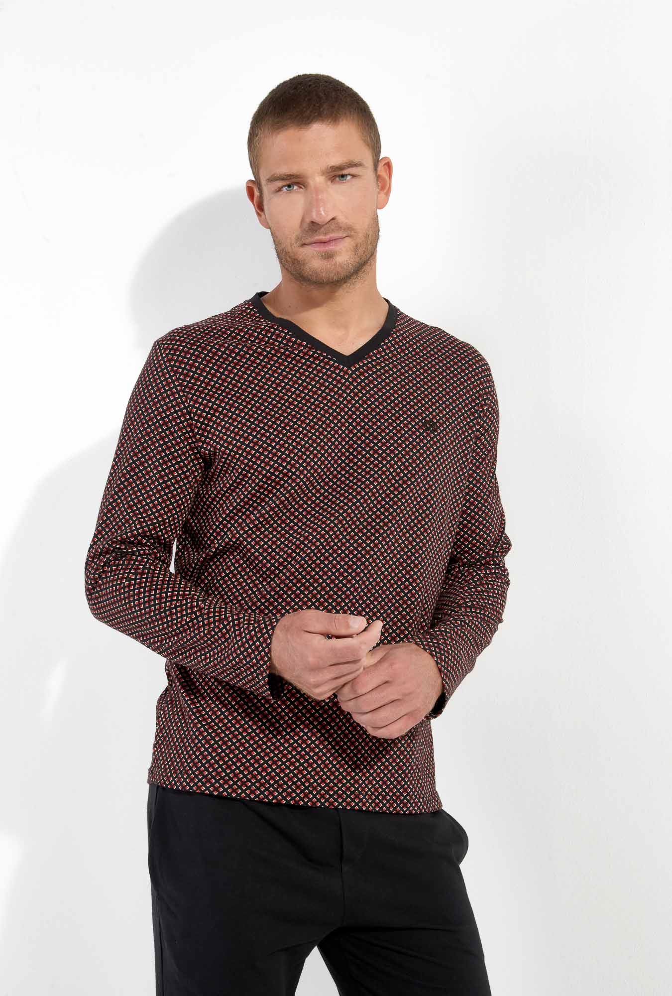 Nuit & Homewear Pyjama et Pyjacourt noir imprimé 402672