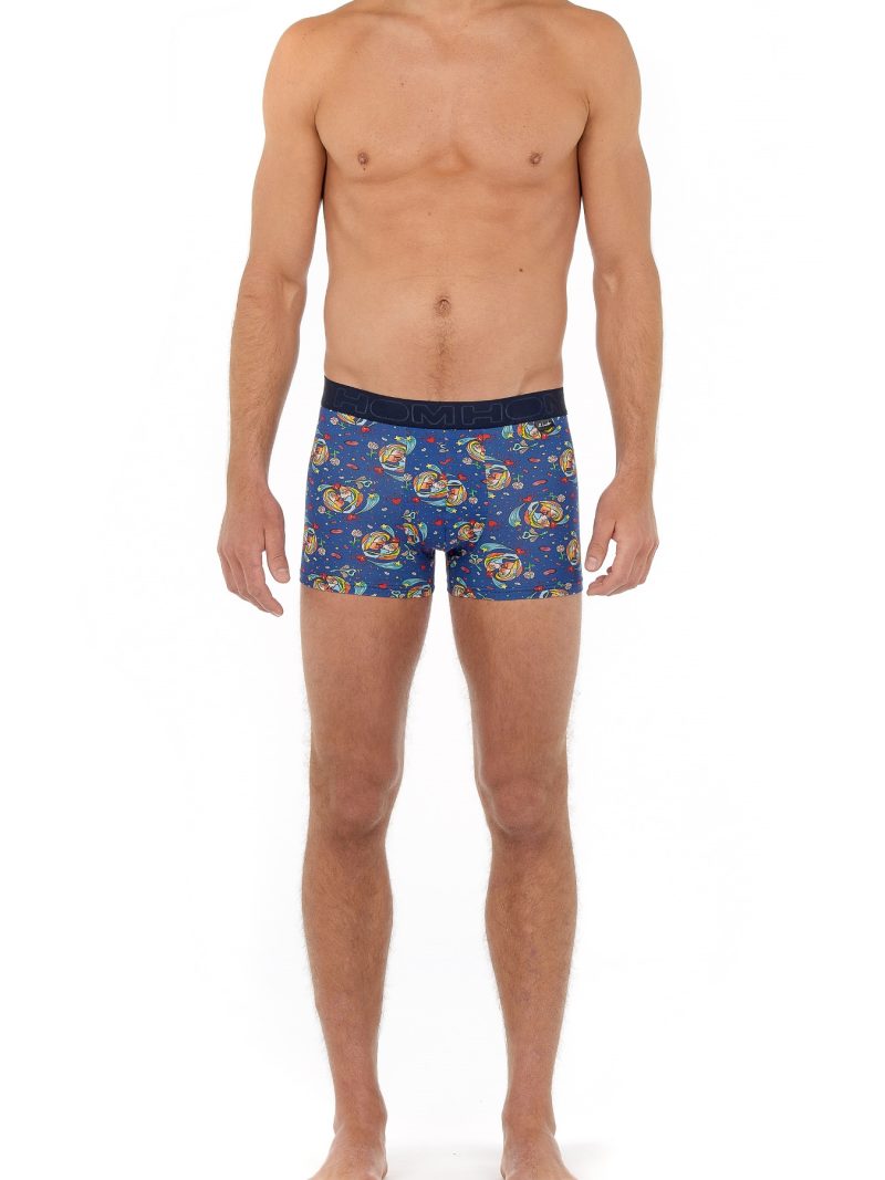Les dessous Boxer motif bleu 402539