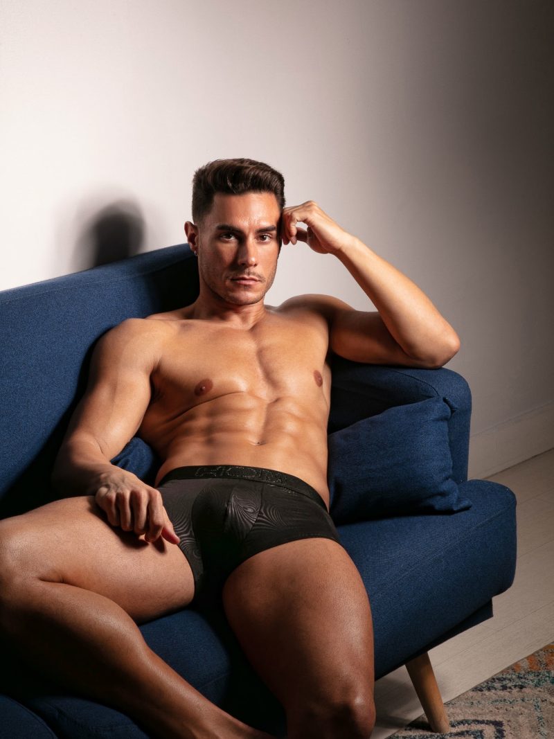 Les dessous Boxer noir 402749