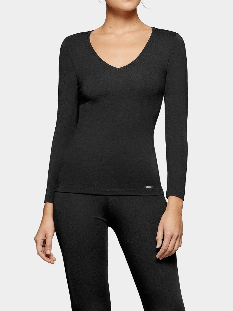 Lingerie Fine Top / Pull noir 8361606