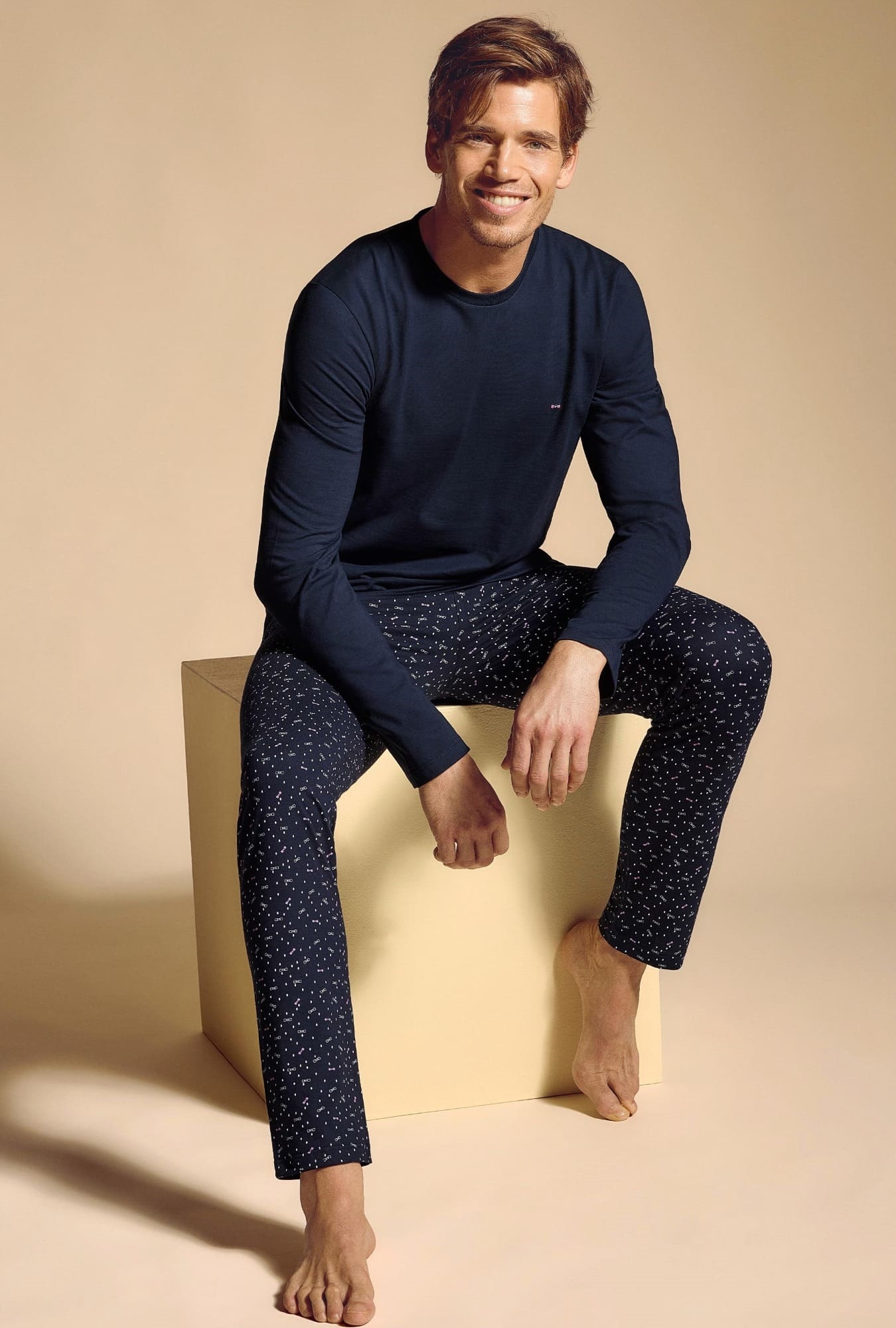 Nuit & Homewear Pyjama et Pyjacourt marine ep1551h56