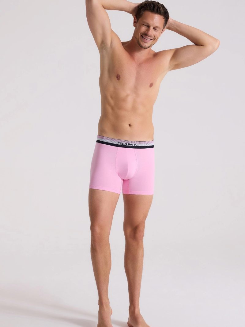 Les dessous Boxer rose+marine ep1221h60p2