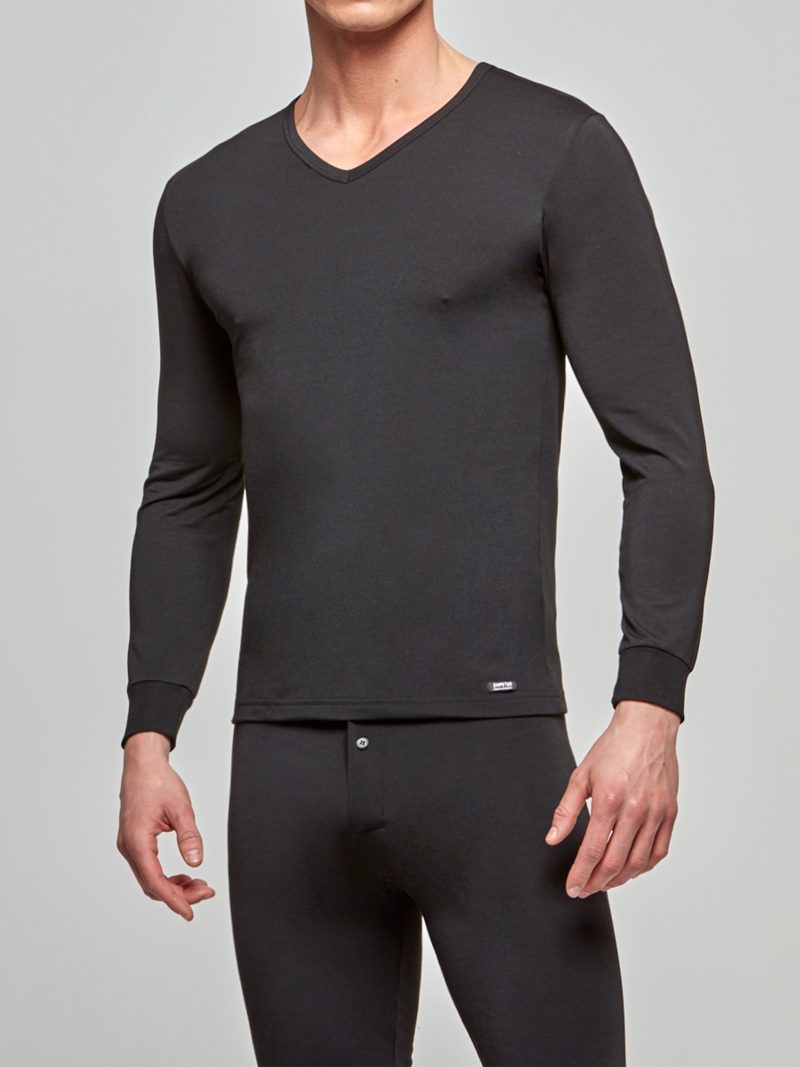 Nuit & Homewear Tee shirt noir 1367606