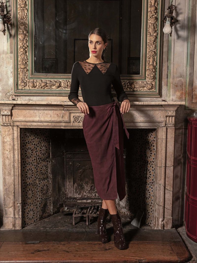 Lingerie Fine Top / Pull noir 6856
