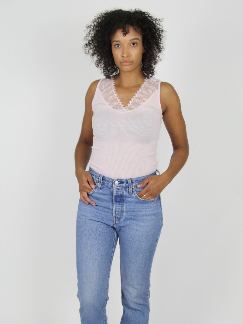 Lingerie Fine Top / Pull rosewood 6852