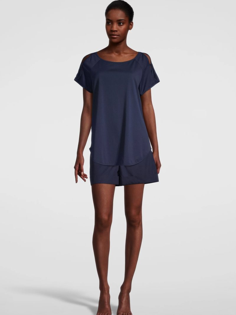 Lingerie Fine Top / Pull bleu 6778
