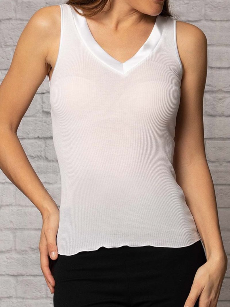 Lingerie Fine Top / Pull blanc 16132