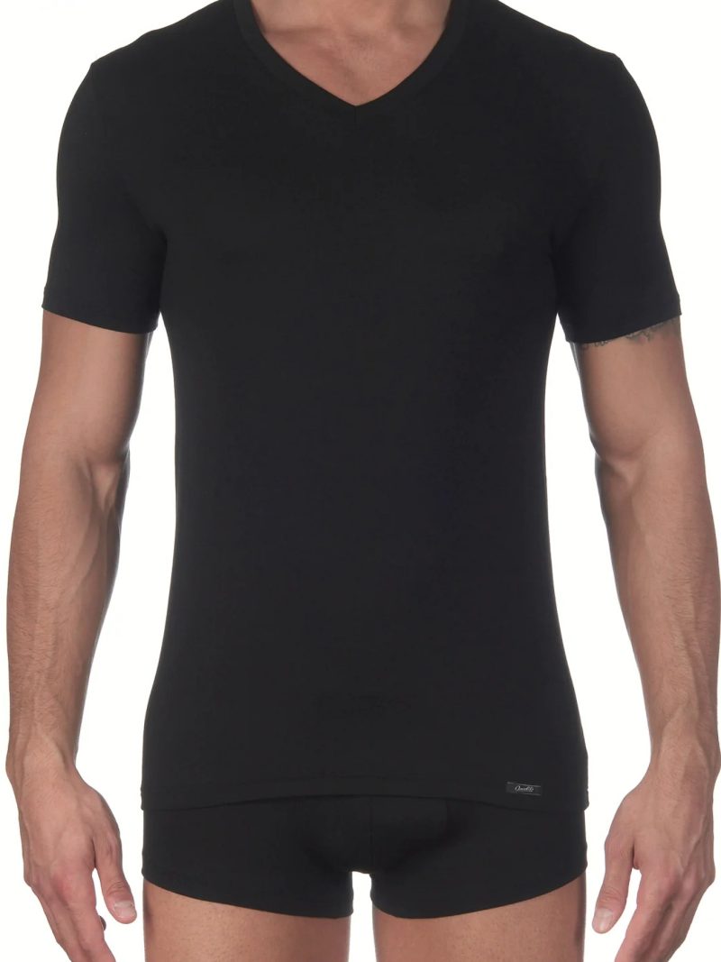 Nuit & Homewear Tee shirt noir 1576
