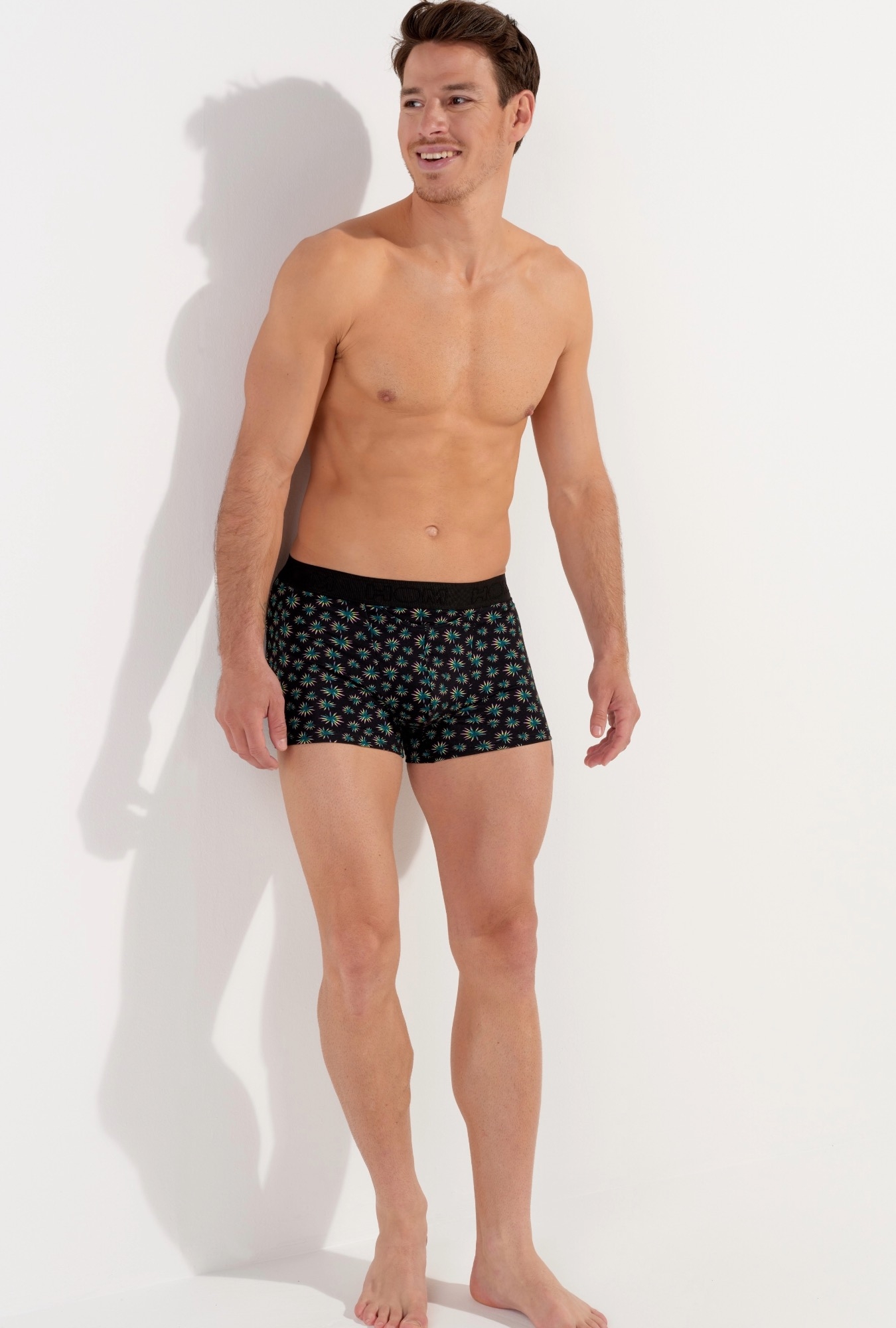 Les dessous Boxer noir imprimé 402974 – Image 4