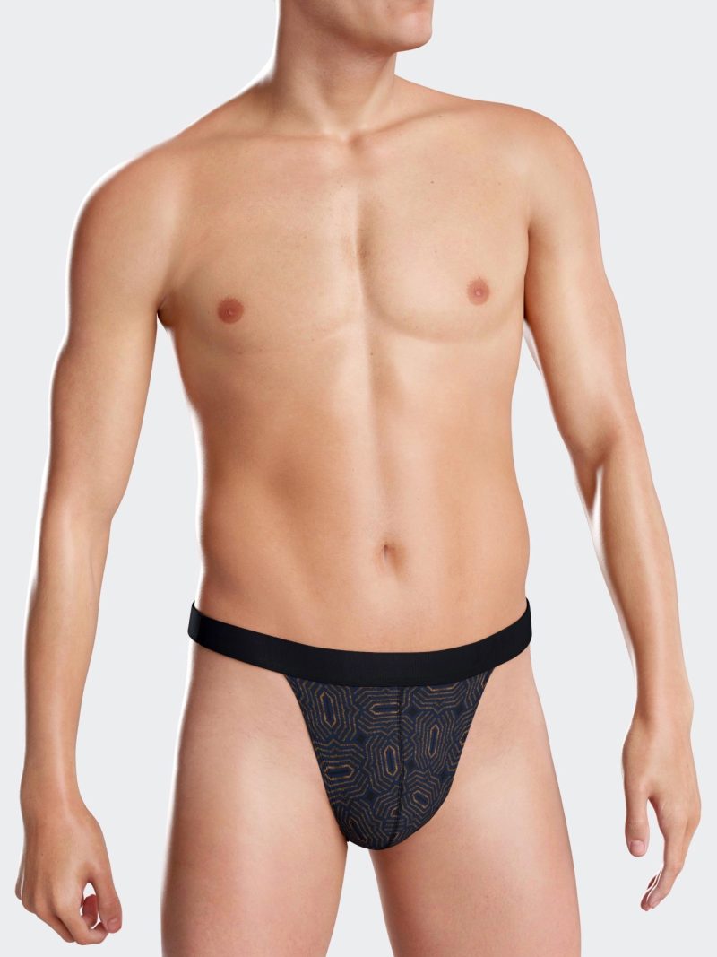 Les dessous String bleu + jaune ii1141n31