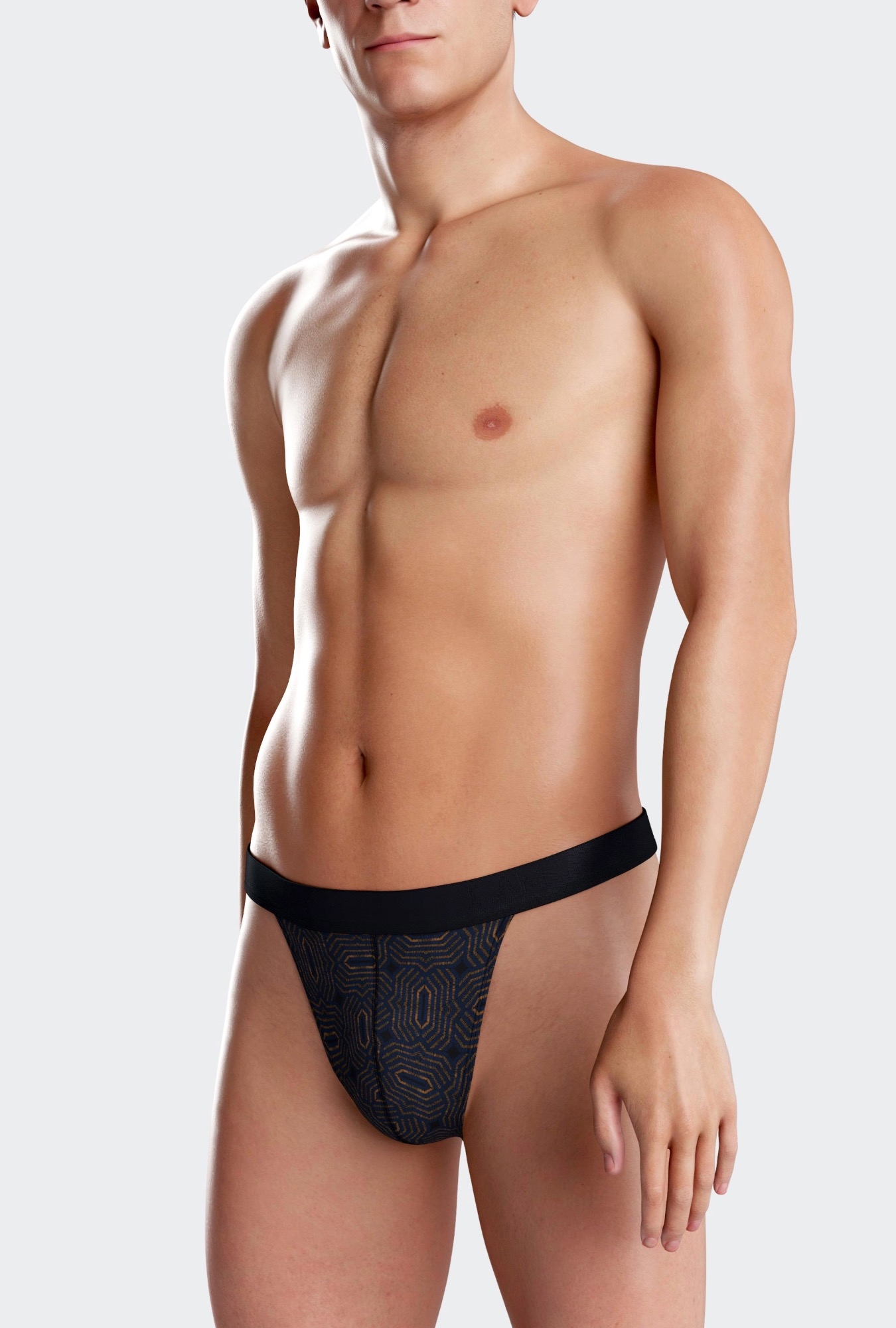 Les dessous String bleu + jaune ii1141n31 – Image 2