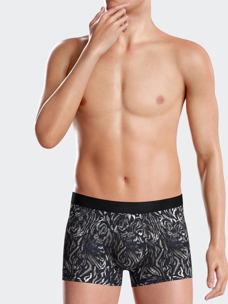 Les dessous Boxer bleu noir blanc ii1221n33