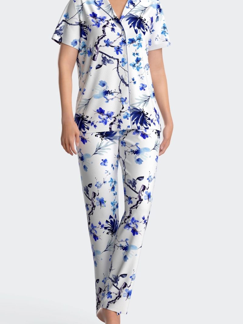 Nuit & Homewear Pyjama / Pyjacourt bleu imprimé im8567n50