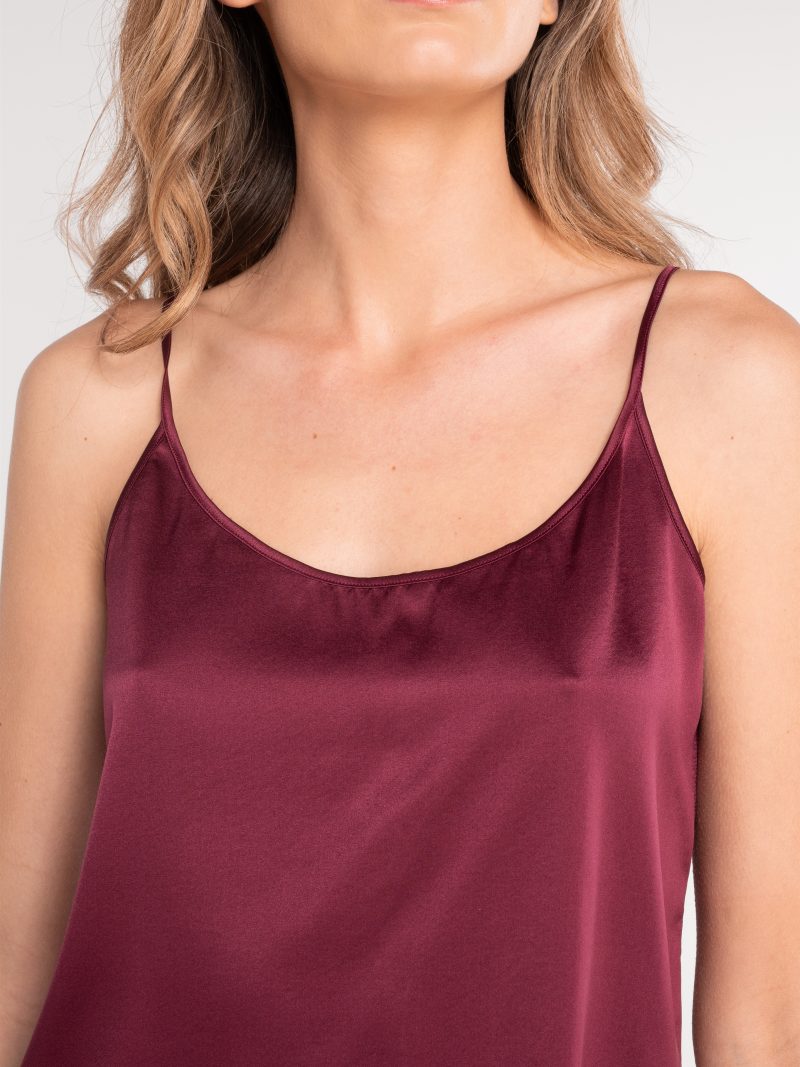 Lingerie Fine Top / Pull bordeaux 10305