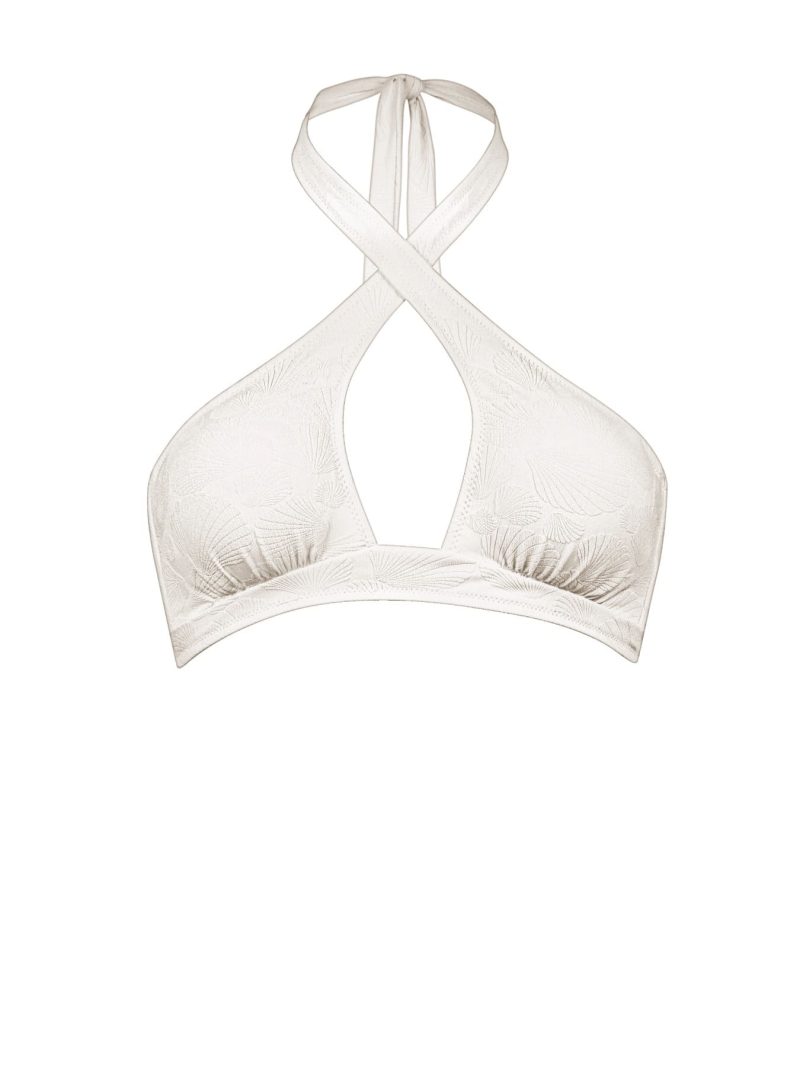 Bain Maillot Triangle 106 white scallop 7997
