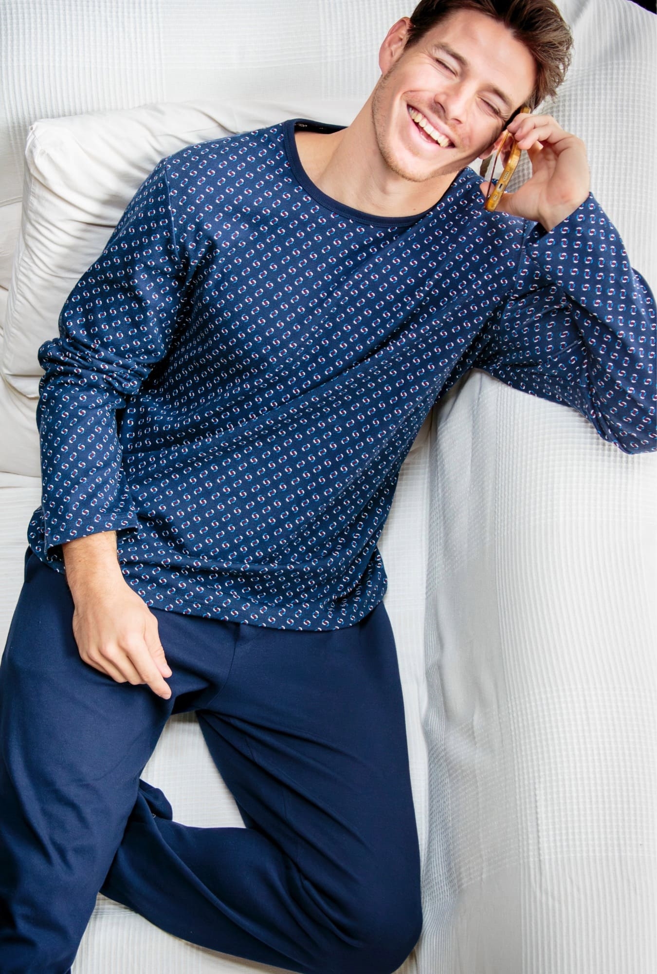 Nuit & Homewear Pyjama et Pyjacourt marine 402879