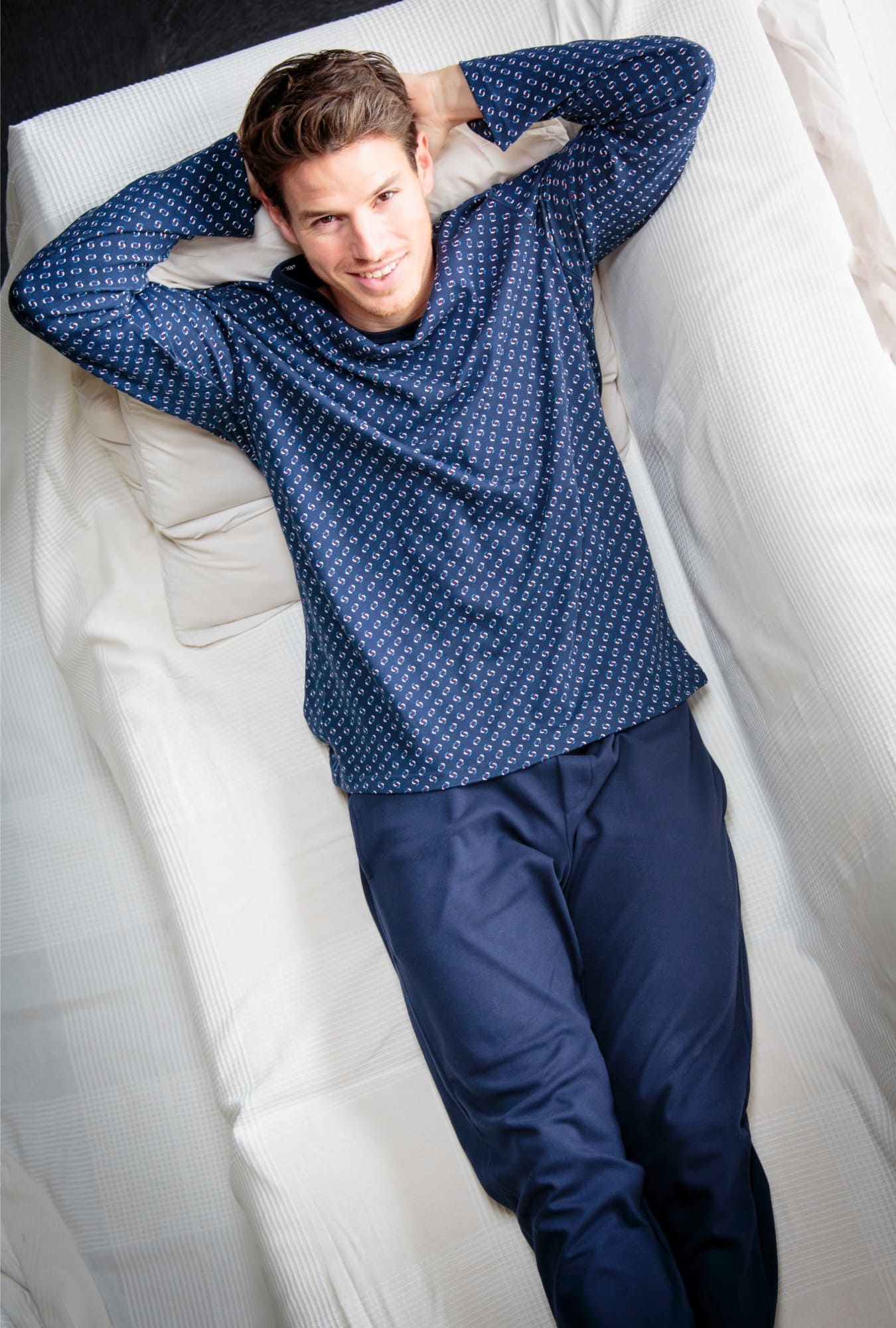 Nuit & Homewear Pyjama et Pyjacourt marine 402879 – Image 3