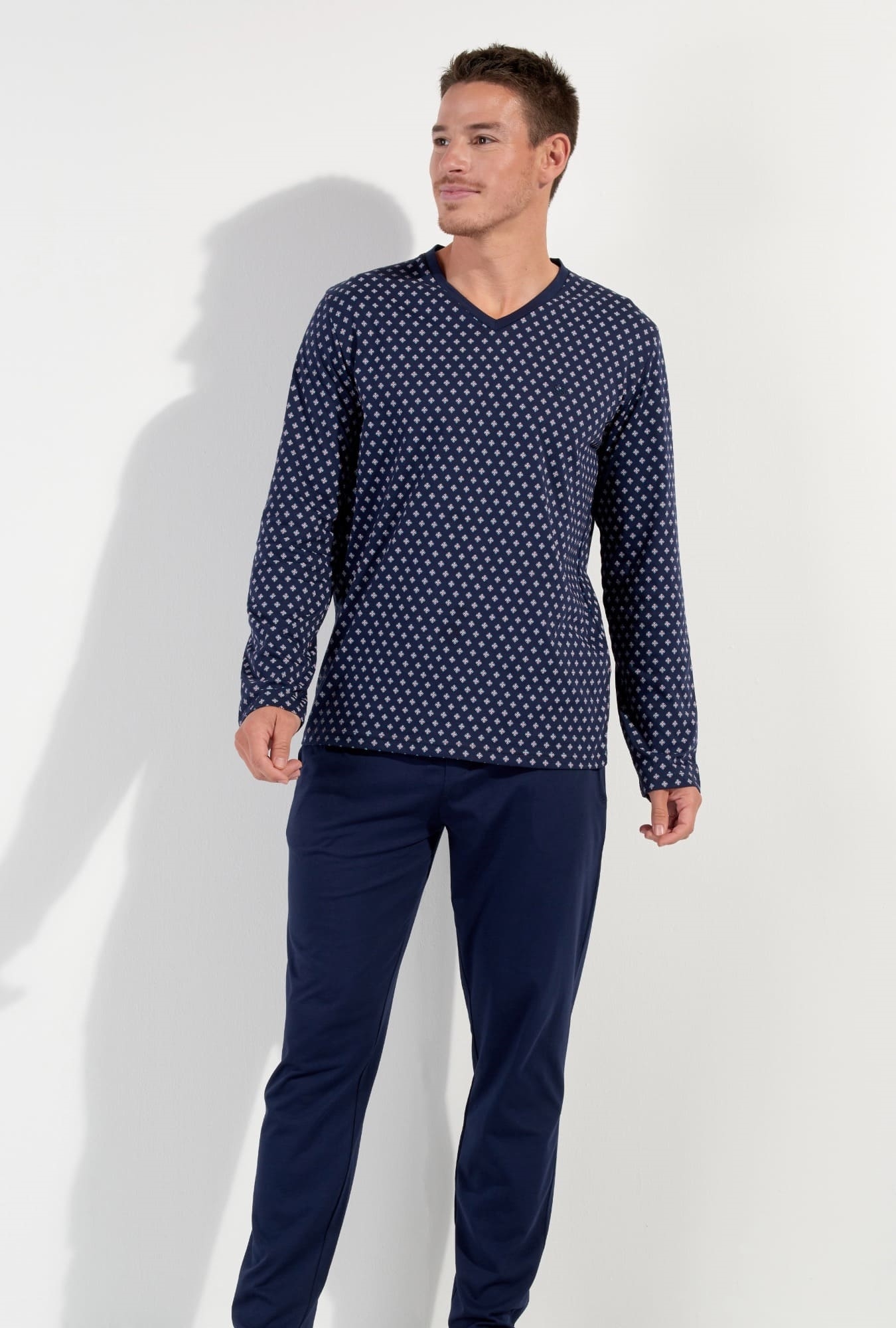 Nuit & Homewear Pyjama et Pyjacourt marine 402879 – Image 6
