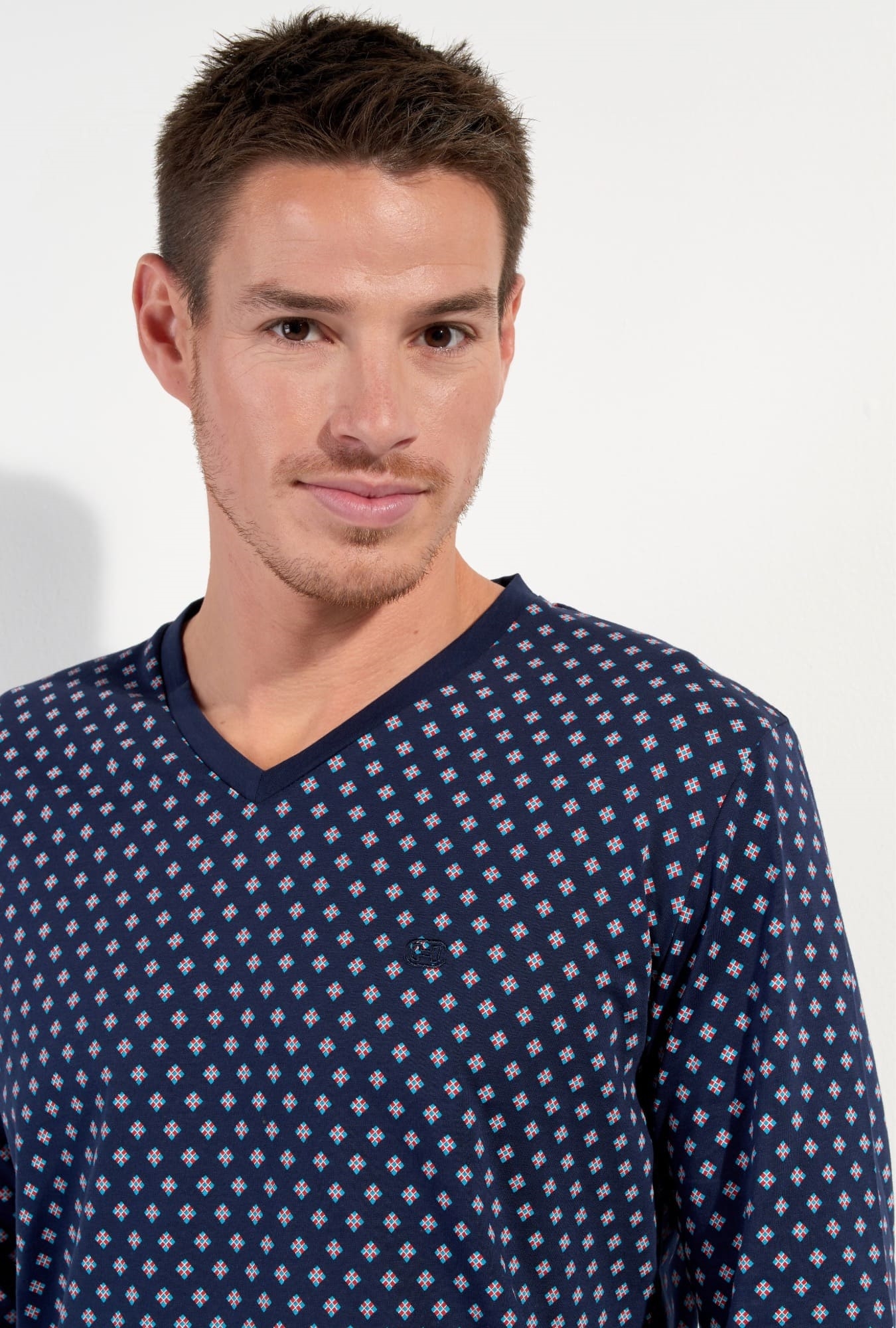 Nuit & Homewear Pyjama et Pyjacourt marine 402879 – Image 8