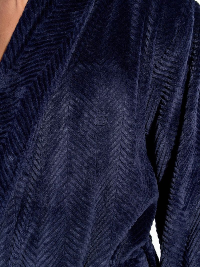 Nuit & Homewear Robe de Chambre et Peignoir bleu marine 402838