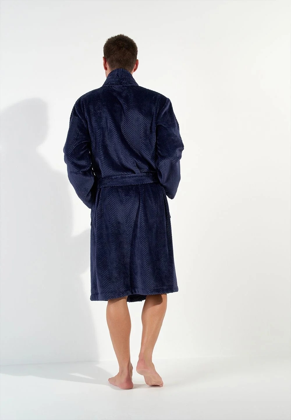 Nuit & Homewear Robe de Chambre et Peignoir bleu marine 402838 – Image 3