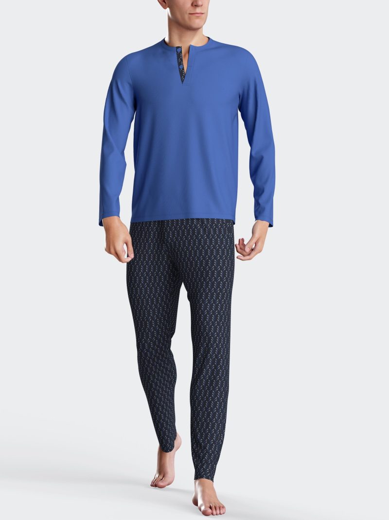 Nuit & Homewear Pyjama et Pyjacourt bleu im1553n64
