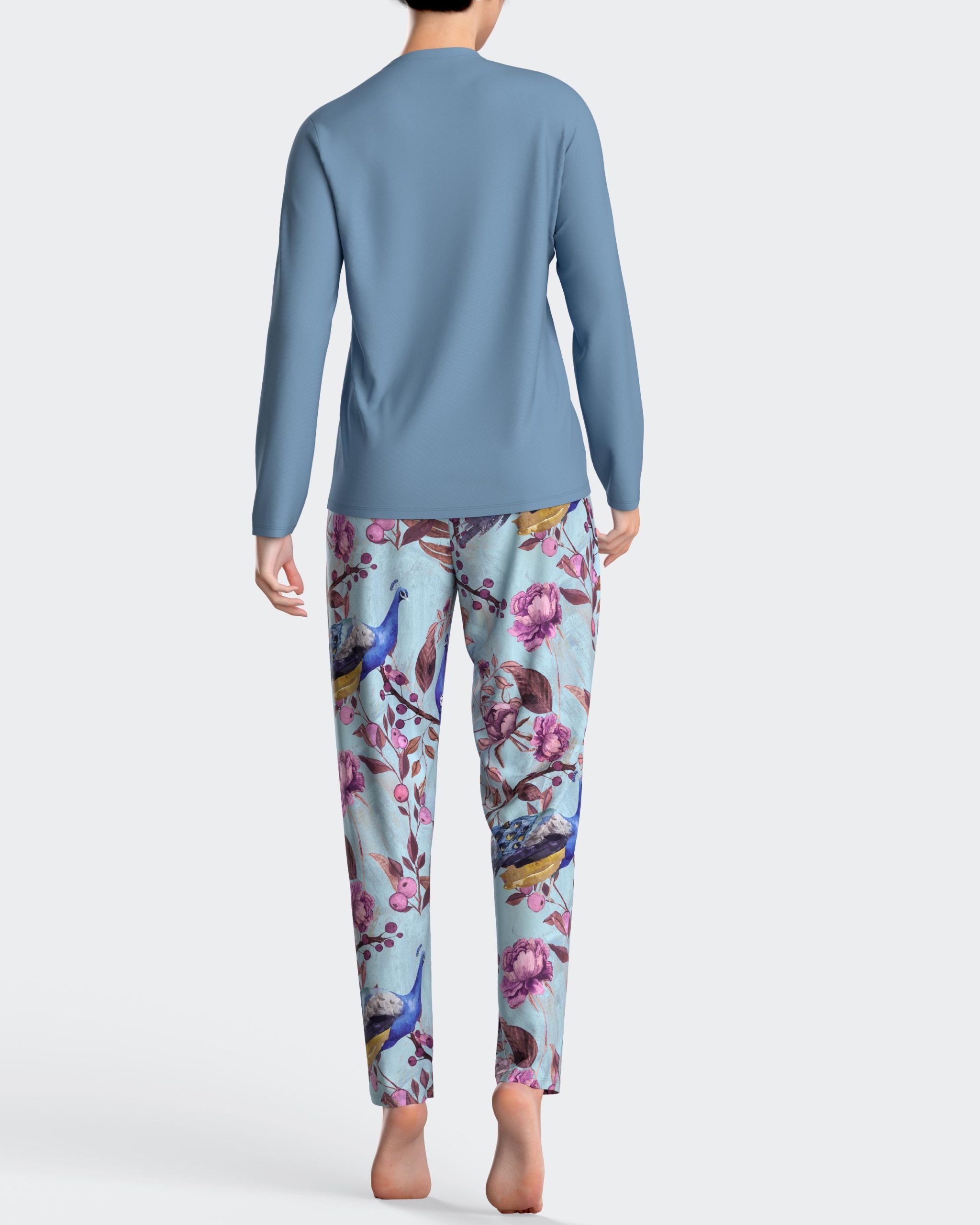 Nuit & Homewear Pyjama / Pyjacourt bleu im8552n91 – Image 2
