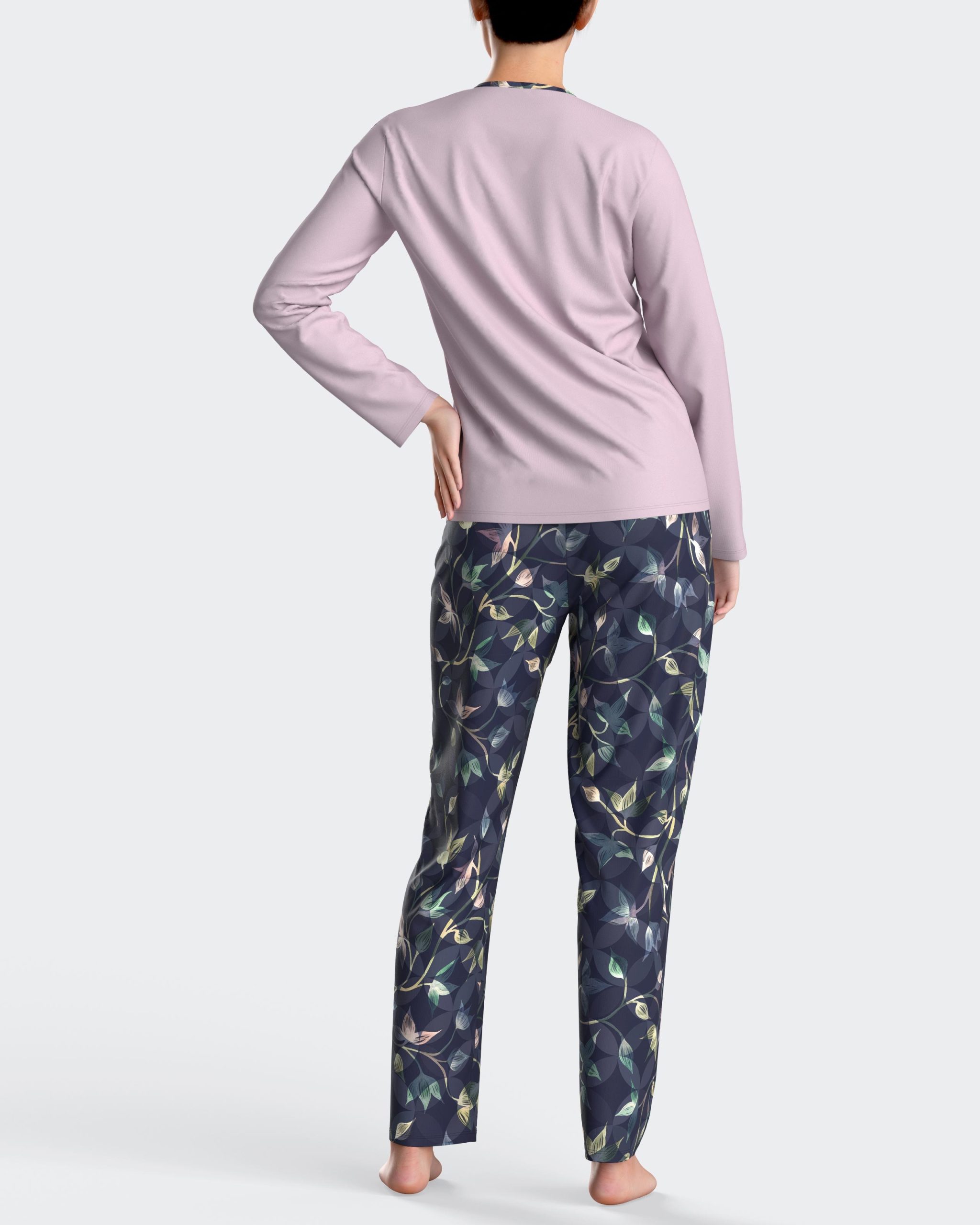 Nuit & Homewear Pyjama / Pyjacourt bleu im8552n96 – Image 2