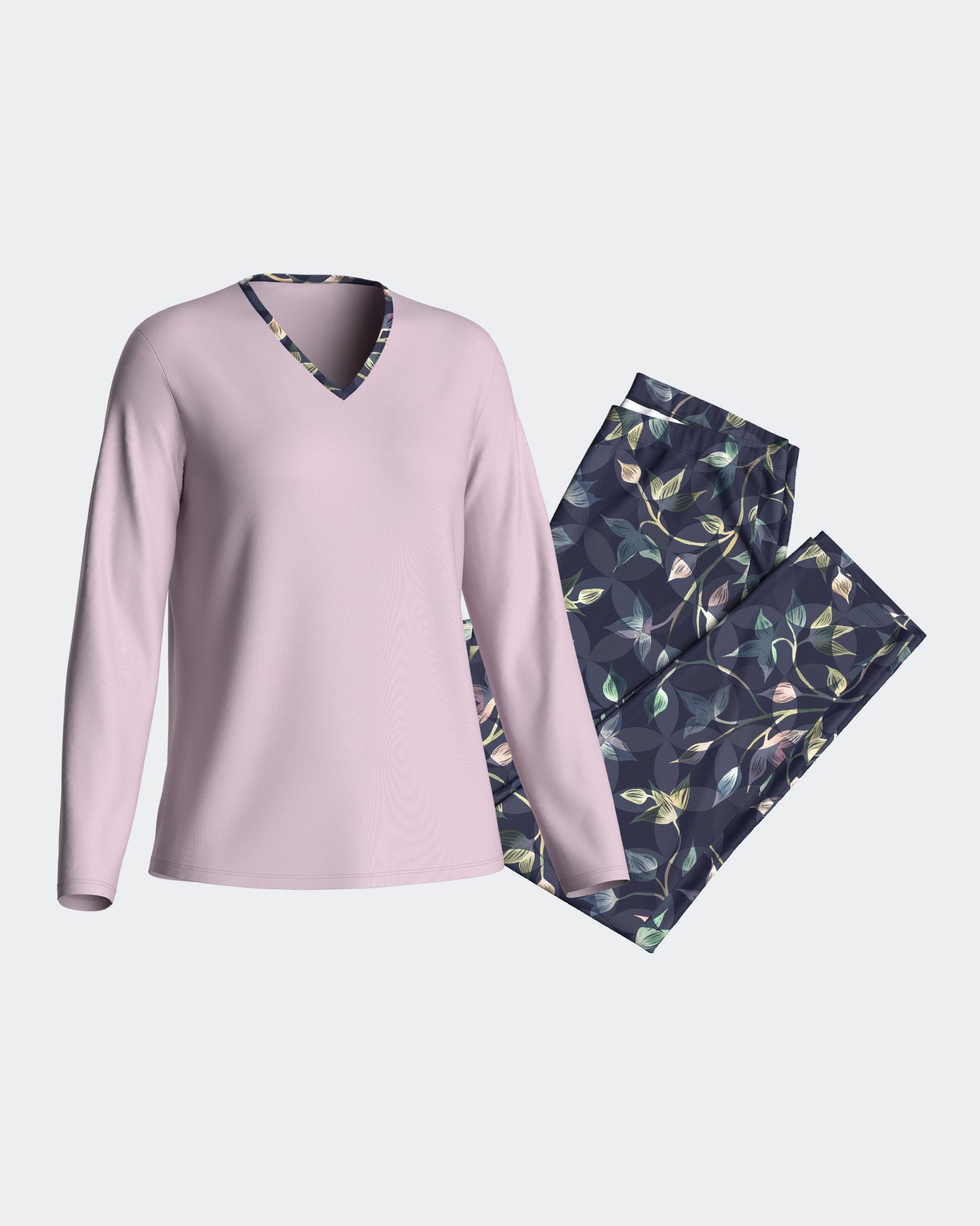 Nuit & Homewear Pyjama / Pyjacourt bleu im8552n96 – Image 3