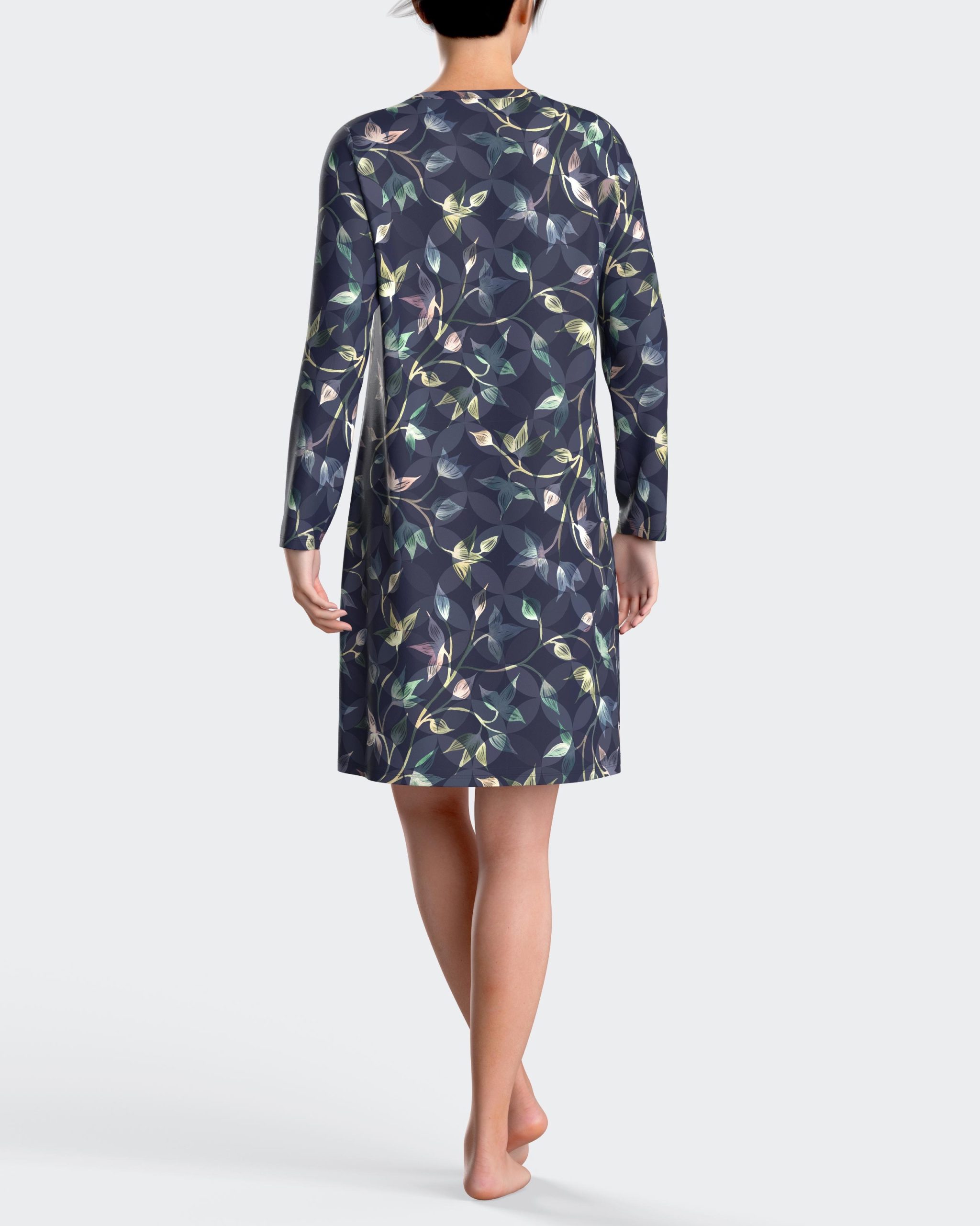 Nuit & Homewear Chemise de nuit bleu im8661n96 – Image 2