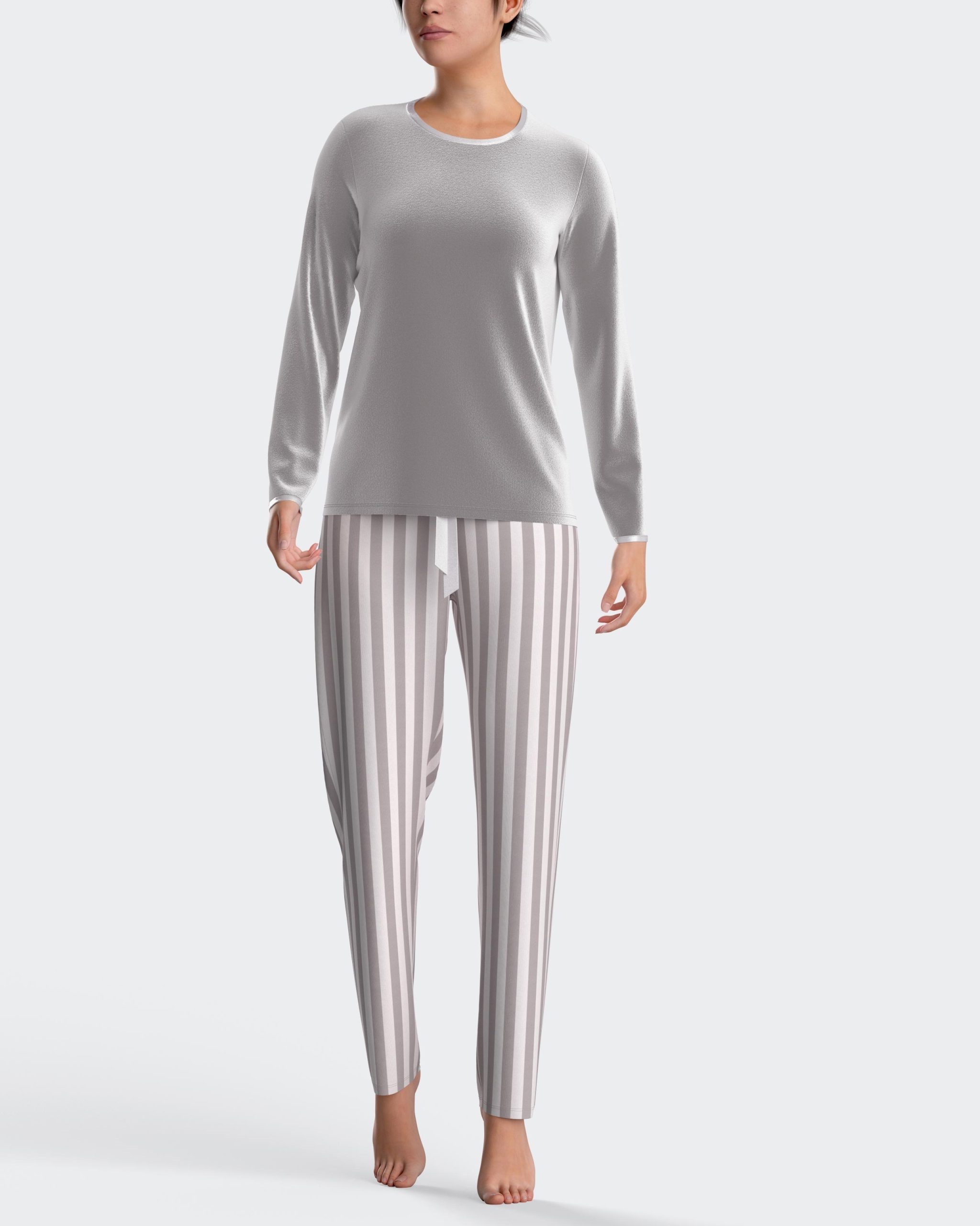 Nuit & Homewear Pyjama / Pyjacourt gris clair im8551n97